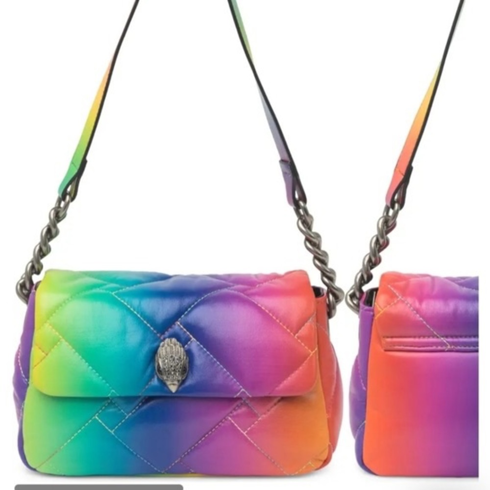 Kurt Geiger Ombré Soft Leather Rainbow Bag Large Size